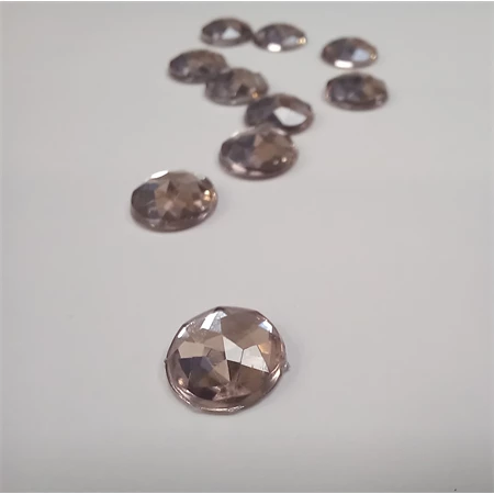 Dekoráció Kristály kő Acryl 10mm 10db/csomag szürke