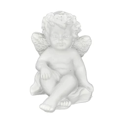 Dekoráció angyal ülő poly 3db/csomag, 4x2,2x2cm fehér