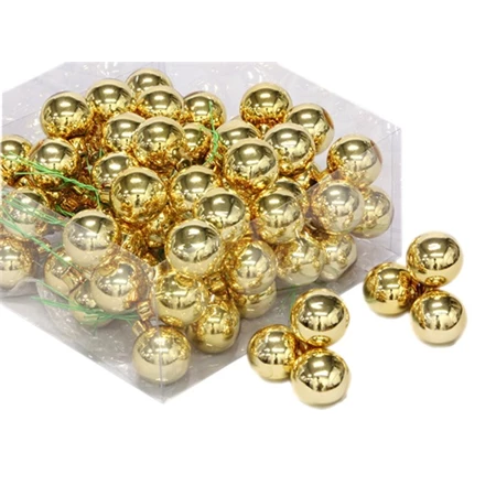 Dekoráció betűző gömb üveg 3cm 72db/csomag