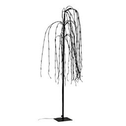 Dekoráció erdei fűzfa 500 LED világítással melegfehér műanyag 180 cm fekete