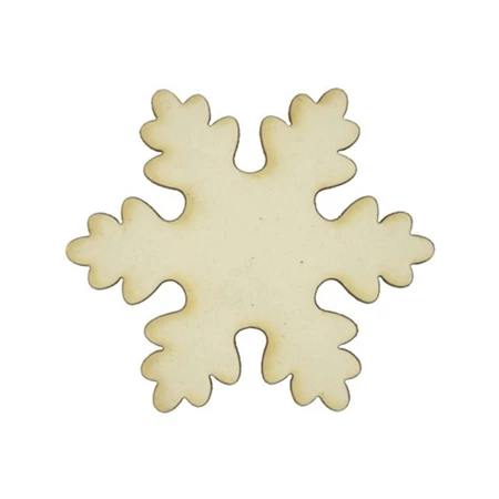 Dekoráció fa hópihe 5x5cm natúr 6db/csomag