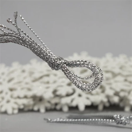 Dekoráció hópihe 9,5cm glitteres 12db/csomag fehér