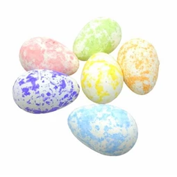 Dekoráció húsvéti tojás hungarocell 4x5cm, színes