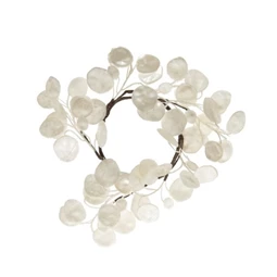 Dekoráció koszorú Lunaria, 22cm, gyöngyház