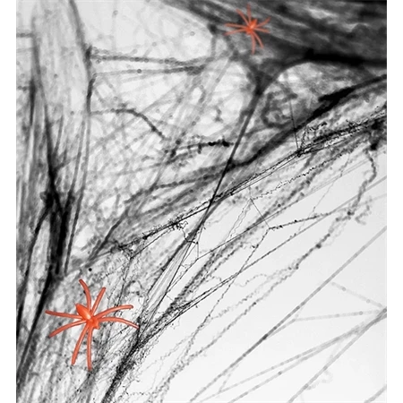 Dekoráció pókháló műanyag 60g fekete