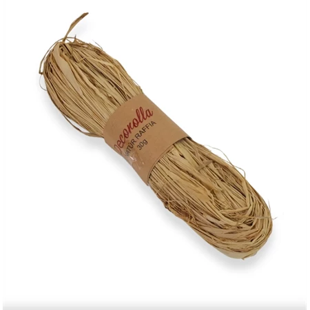 Dekoráció raffia 30gr natúr
