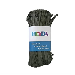 Dekoráció raffia 50gr fekete természetes anyagból HEYDA