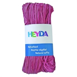 Dekoráció raffia 50gr rózsaszín  természetes anyagból HEYDA