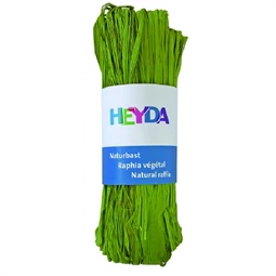 Dekoráció raffia 50gr világos zöld természetes anyagból HEYDA
