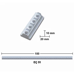 Dekoráció rugalmas szegély CADENCE 1000x20x10mm EC51