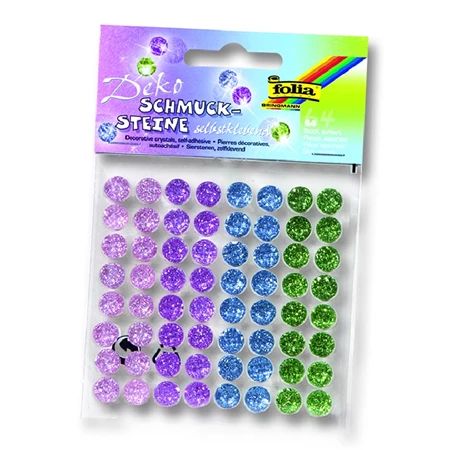 Dekoráció strasszkő öntapadós FOLIA 60db/csomag Cukor