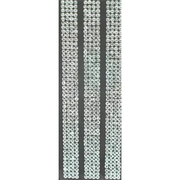Dekoráció strasszkő öntapadós csíkok, 5x2mm ezüst