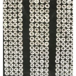 Dekoráció strasszkő öntapadós csíkok, 5x2mm ezüst