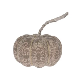 Dekoráció tök, szürkés barna, 18cm