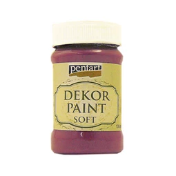 Dekor lágy krétafesték PENTART 100ml burgundi vörös