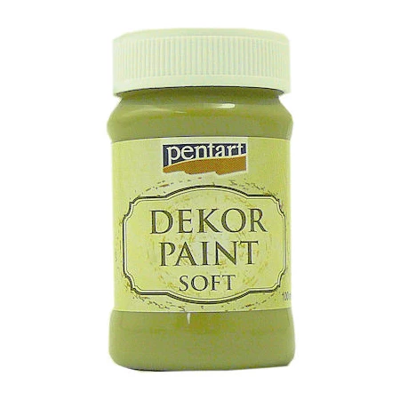 Dekor lágy krétafesték PENTART 100ml oliva