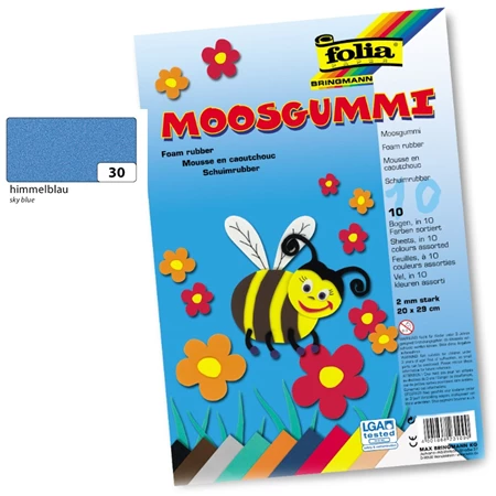 Dekorgumi 20x29cm 10ív/csomag Ég Kék szinű