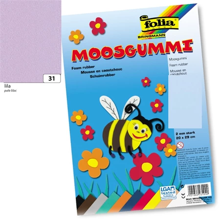 Dekorgumi 20x29cm Lila 1db