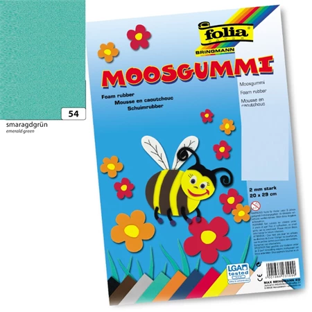 Dekorgumi 20x29cm Smaragd Zöld 1db