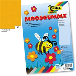 Dekorgumi 20x29cm Sötétsárga