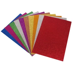 Dekorgumi A/4 2 mm glitteres, öntapadós