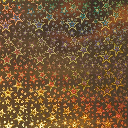 Dekorkarton 25x35cm Clairefontaine metal holografikus 195gr 5ív/csomag vegyes színekben