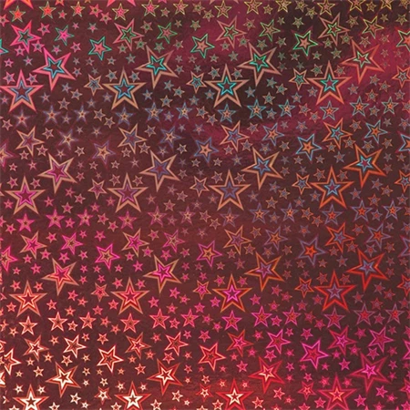 Dekorkarton 25x35cm Clairefontaine metal holografikus 195gr 5ív/csomag vegyes színekben