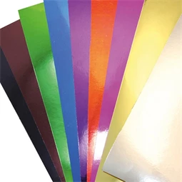Dekorkarton 25x35cm Clairefontaine metal aluminium 255g 10ív/csomag vegyes szinek