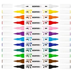 Dekormarker készlet 12db-os akril, 1-2 mm, kétvégű, KORES  K-Kreative, szinte mindenre jó