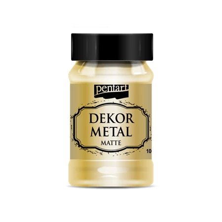 Akrilfesték dekormetál PENTART 100ml matt arany