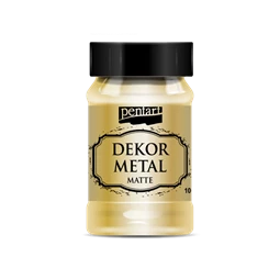 Akrilfesték dekormetál PENTART 100ml matt arany