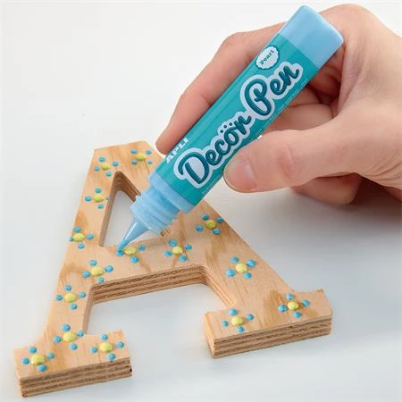 Dekortoll készlet, APLI Decor Pen 3D hatású zselés dekortoll, glitteres 6x25ml gyöngyházfényű