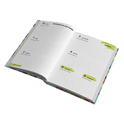 Diák zsebkönyv TOPTIMER papírborító B/6 heti 120x170mm Gömbök 2025-2026