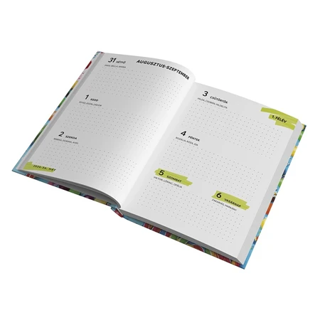 Diák zsebkönyv TOPTIMER papírborító B/6 heti 120x170mm Gömbök 2025-2026