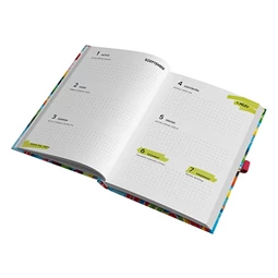 Diák zsebkönyv TOPTIMER papírborító B/6 heti 120x170mm Táblagép 2025-2026