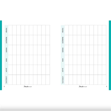 Diáknaptár A/6 2026-2027 PlanAll 107x134mm 208 oldal, heti beosztás, HAPPY