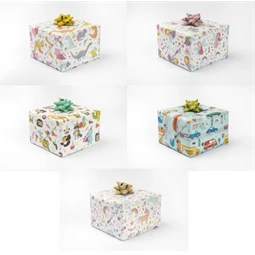 Díszcsomagoló POLMAK 70x200cm, 60g tekercses, általános és gyerek minták