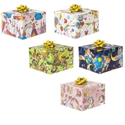 Díszcsomagoló POLMAK 70x200cm, 60g tekercses, általános és gyerek minták