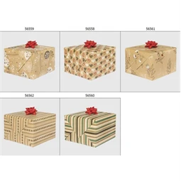 Díszcsomagoló POLMAK 70x200cm, 60g tekercses, kraft