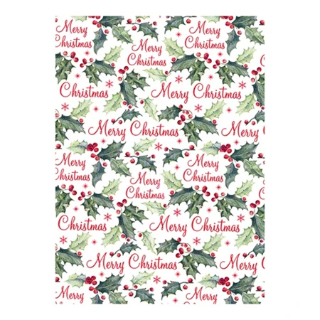 Díszcsomagoló papír 70x200cm Clairefontaine/Eurowrap tekercses 57g karácsonyi vegyes minták