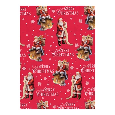 Díszcsomagoló papír 70x200cm Clairefontaine/Eurowrap tekercses 57g karácsonyi vegyes minták