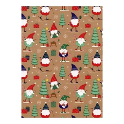 Díszcsomagoló papír 70x200cm Clairefontaine/Eurowrap tekercses 57g karácsonyi vegyes minták