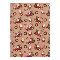 Díszcsomagoló papír 70x200cm Clairefontaine/Eurowrap tekercses 57g karácsonyi vegyes minták
