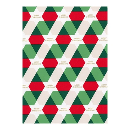 Díszcsomagoló papír 70x200cm Clairefontaine/Eurowrap tekercses 57g karácsonyi vegyes minták
