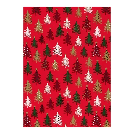 Díszcsomagoló papír 70x200cm Clairefontaine/Eurowrap tekercses 57g karácsonyi vegyes minták