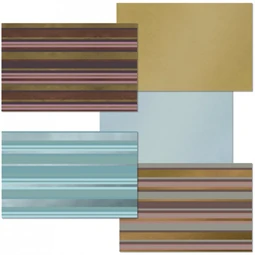 Díszcsomomagoló papír tekercses 70x200cm Arany/ezüst, csíkos