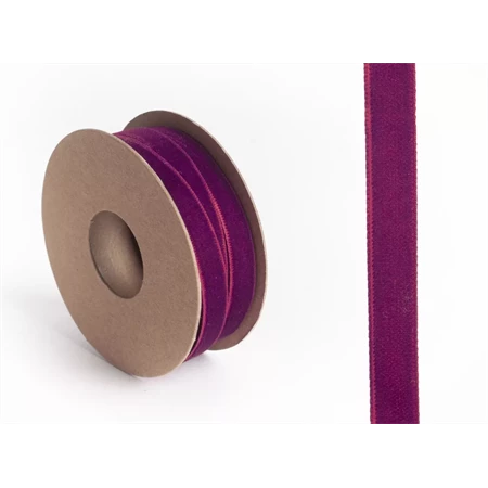 Díszkötöző szalag bársony 9mmx10m magenta