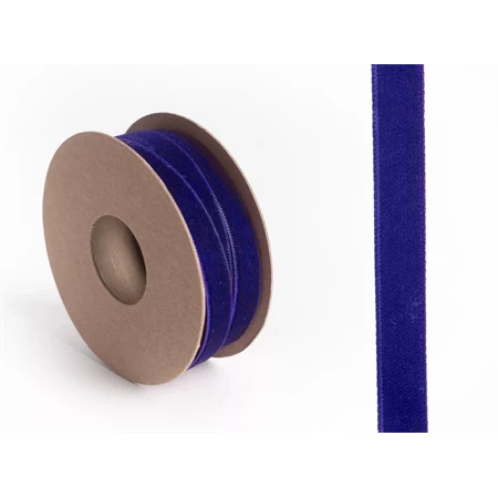 Díszkötöző szalag bársony 9mmx10m sötétkék