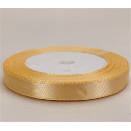 Díszkötöző szalag szatén 10mm x 22m halványbarack