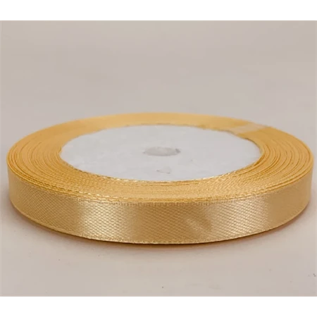 Díszkötöző szalag szatén 10mm x 22m halványbarack